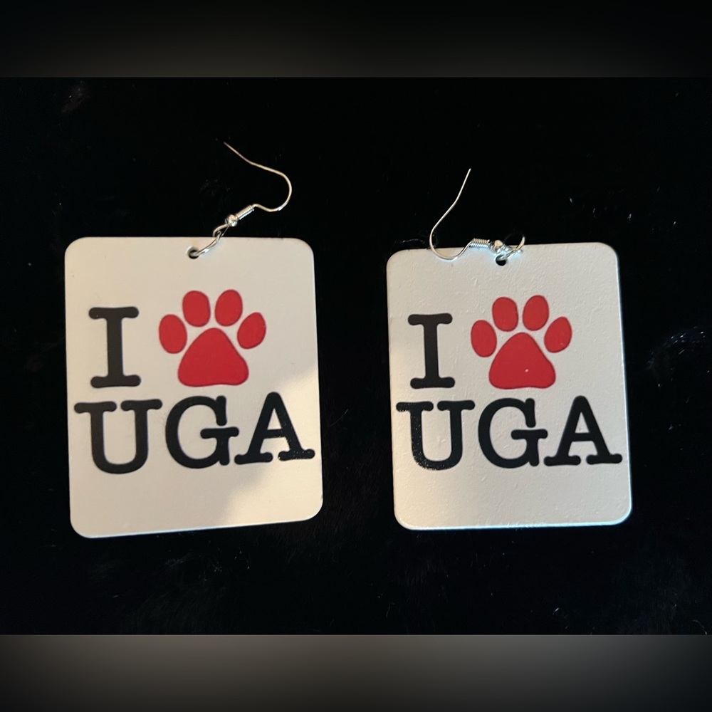 Large Square UGA Earrings